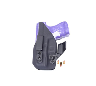 Aggressive Concealment Tuckable IWB kydex holster black left hand w/claw