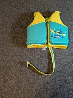 Swim School UPF 50 Vest Removable/Adjustable Safety Strap Age 4-6 yrs Max 50 lbs