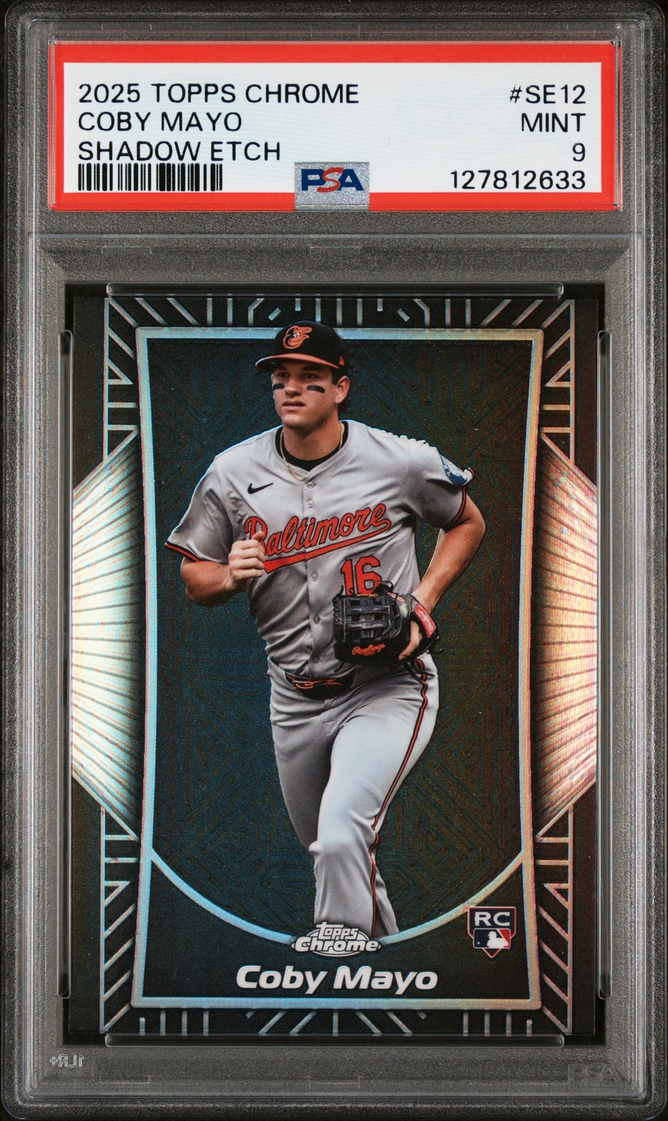 2025 TOPPS CHROME SHADOW ETCH #SE12 COBY MAYO PSA 9