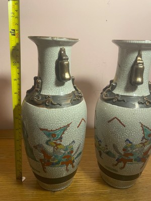 chinese antique porcelain pair vases