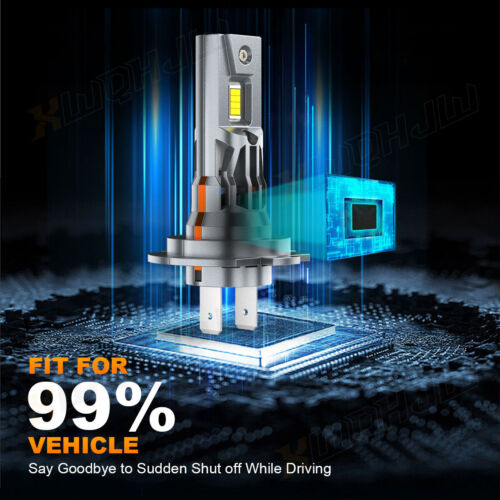 4Pcs H7 Luces Para Auto Coche 80000lm 6500k LED Bombillas De Los Faros Luz White - Picture 9 of 13