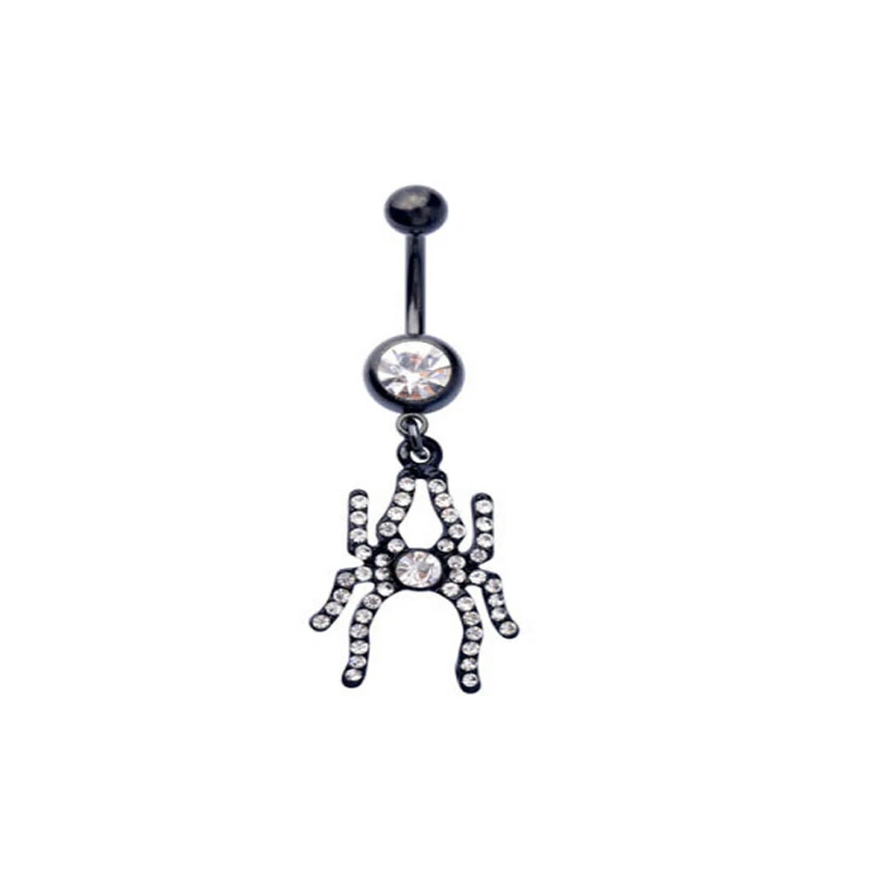 5 - 14 GA 3/8» паук череп дракона пентаграмма пупок подвеской кольцо B632 - Изображение 4 из 4