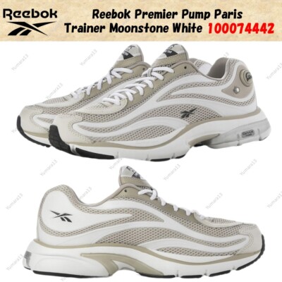 Reebok Premier Pump Paris Trainer Moonstone White 100074442 Men's Size