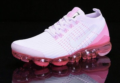 womens pink and white vapormax