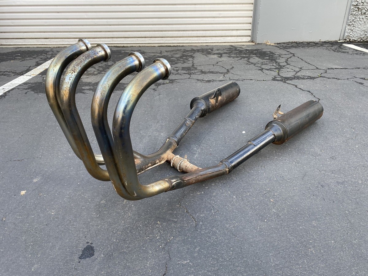89 Kawasaki ZX750F Ninja Exhaust System Muffler Header OEM
