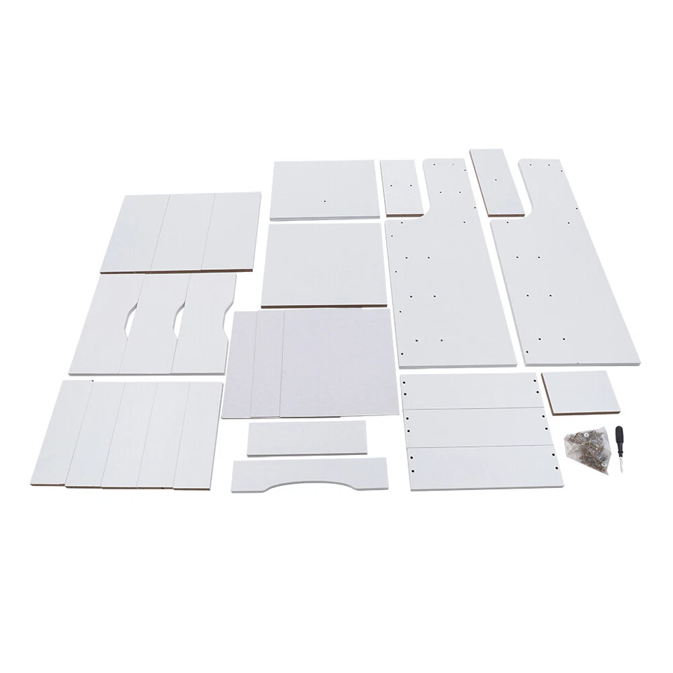 Mesa de cabeceira branca alta com 3 gavetas suporte lateral armário suporte noturno mesas de cabeceira - Imagem 4 de 4