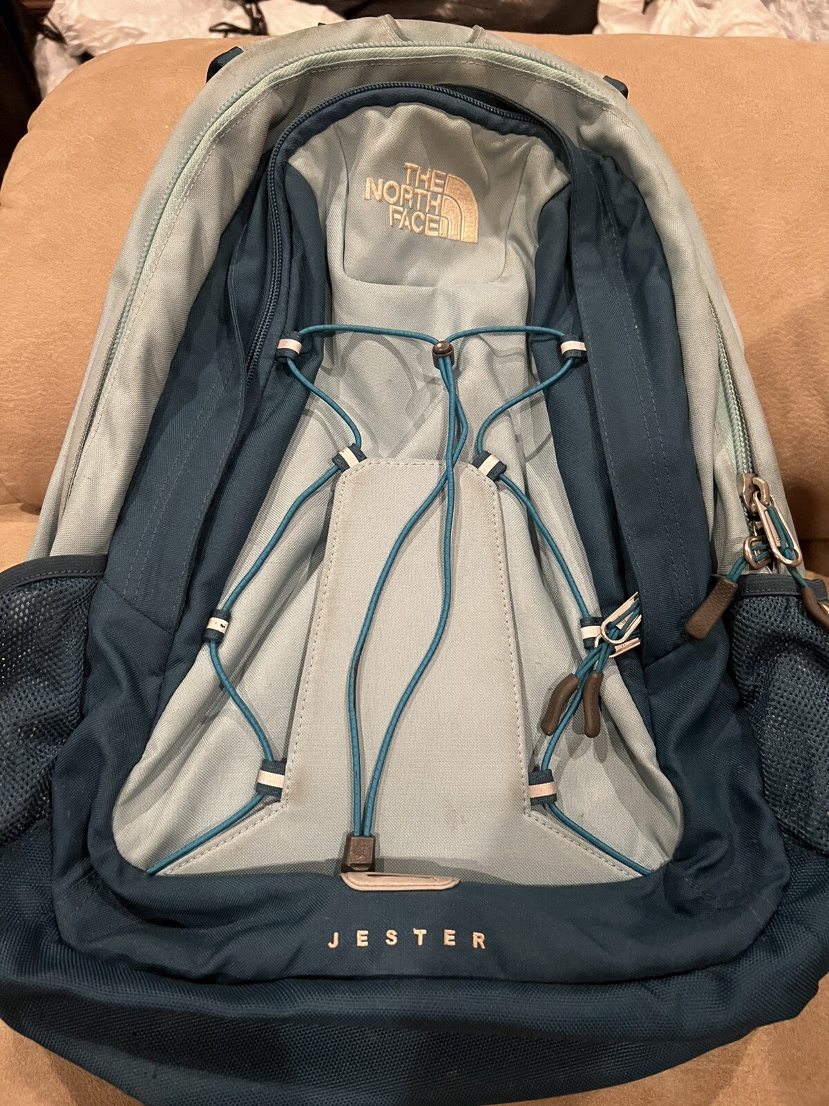 north face jester backpack teal