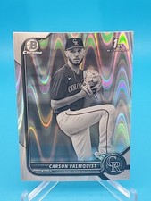 Carson Palmquist 2022 Bowman Draft #BDC-31 1st Bowman Black & White Raywave