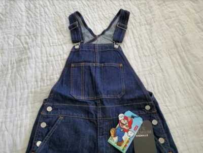 NEW MEN'S XS S L XL XXL LEVI'S X SUPER MARIO JEAN OVERALLS NEW MEN'S XS S L XL XXL LEVI'S X SUPER MARIO JEAN OVERALLS
