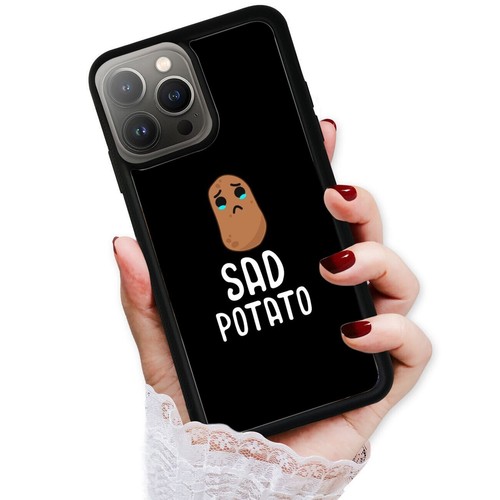 Sad Potato Cartoon For iPhone SE XS XR Max 5 6 7 8 Plus Anti scratch Cover - Picture 12 of 25