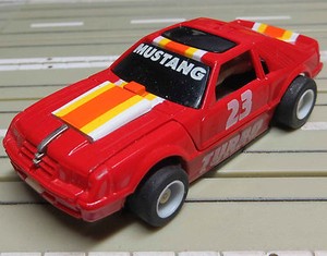 For H0 Slotcar Racing Model Railway Transformer Ford Mustang With Tyco Chassis Ebay