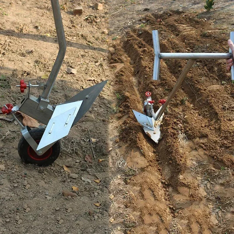 Multi-functional Furrowing Hand-drawn Plow Cultivator Soil Cultivation ...