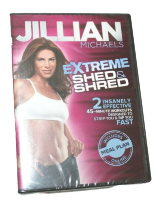 Jillian Michaels Extreme Shed Shred DVD Fitness Training Exercise Workout Rip