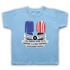FATHER TED ALL PRIESTS OVER 75'S 5-A-SIDE FOOTBALL KIDS CHILDS T-SHIRT