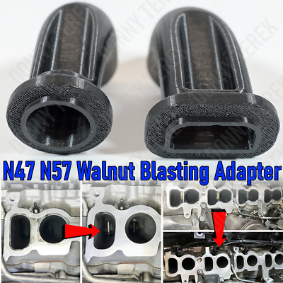 N47 N57 Engine Intake Cleaner For BMW Round Carbon Walnut Blasting Adapter Set