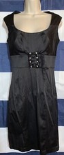 Bisou Bisou Women's Size 8 Black Dress Solid Sleeveless Cocktail Party