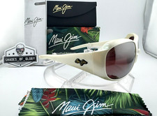 MAUI JIM LEHUA MJ R203-05 PEARL WHITE W/ MAUI ROSE POLARIZED SUNGLASSES NEW RARE