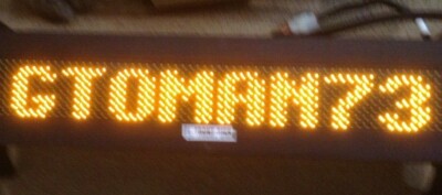 TRANSIGN DESTINATOR LD864 (8x64) LED TRANSIT BUS DESTINATION SIGN