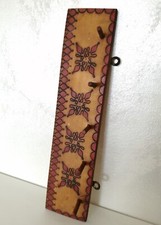 Vintage 60s wall hanging wood hanger clothing kitchen towels Romanian folk art