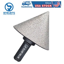 2" Diamond Beveling Chamfer Cone Milling Finger Bit Tile Countersink Hex Shank