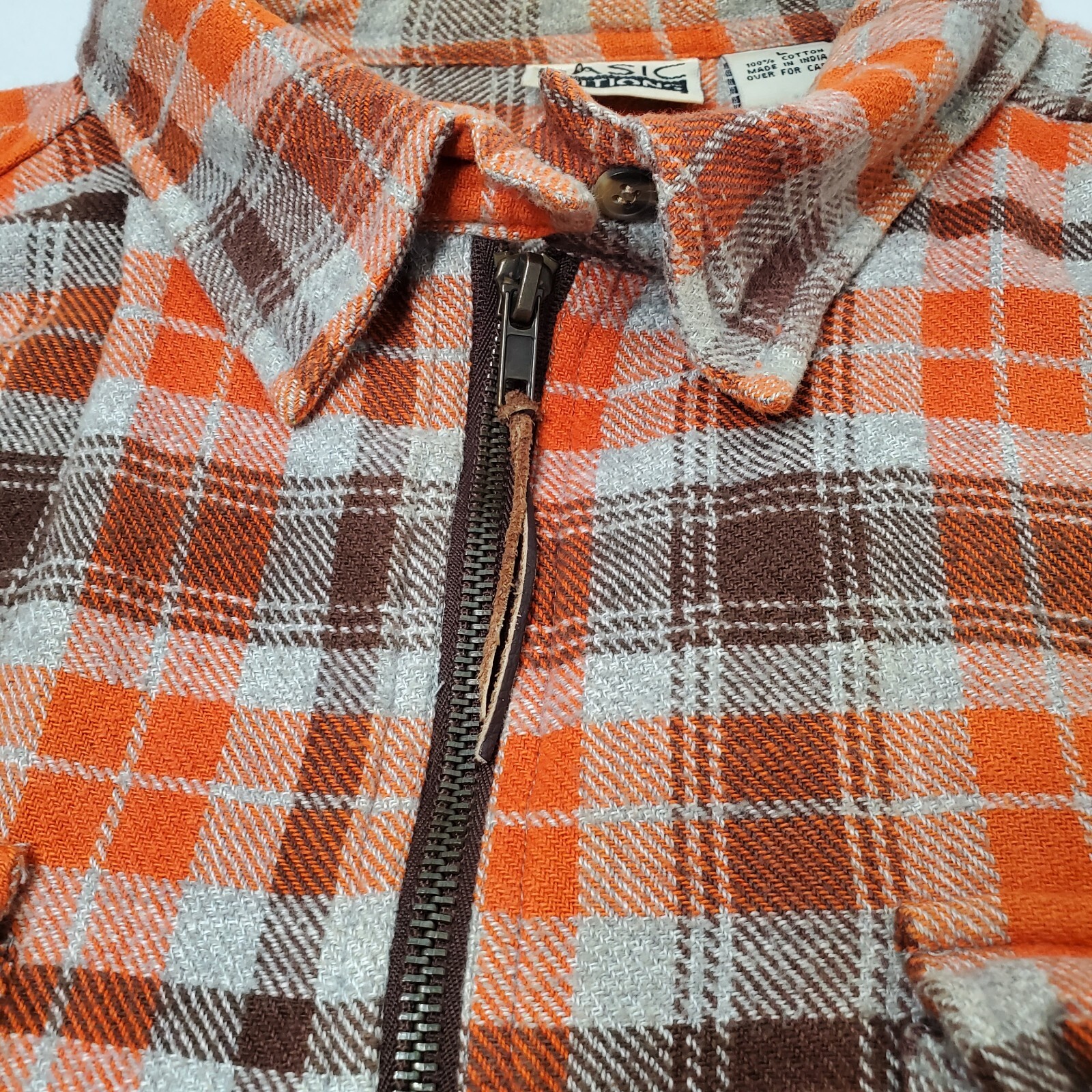 Basic Edition Full Zip Flannel Jacket Womens Size… - image 6