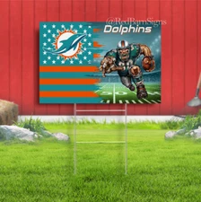 Miami Football Team Memorable Dolphins Mascot Good Yard Sign