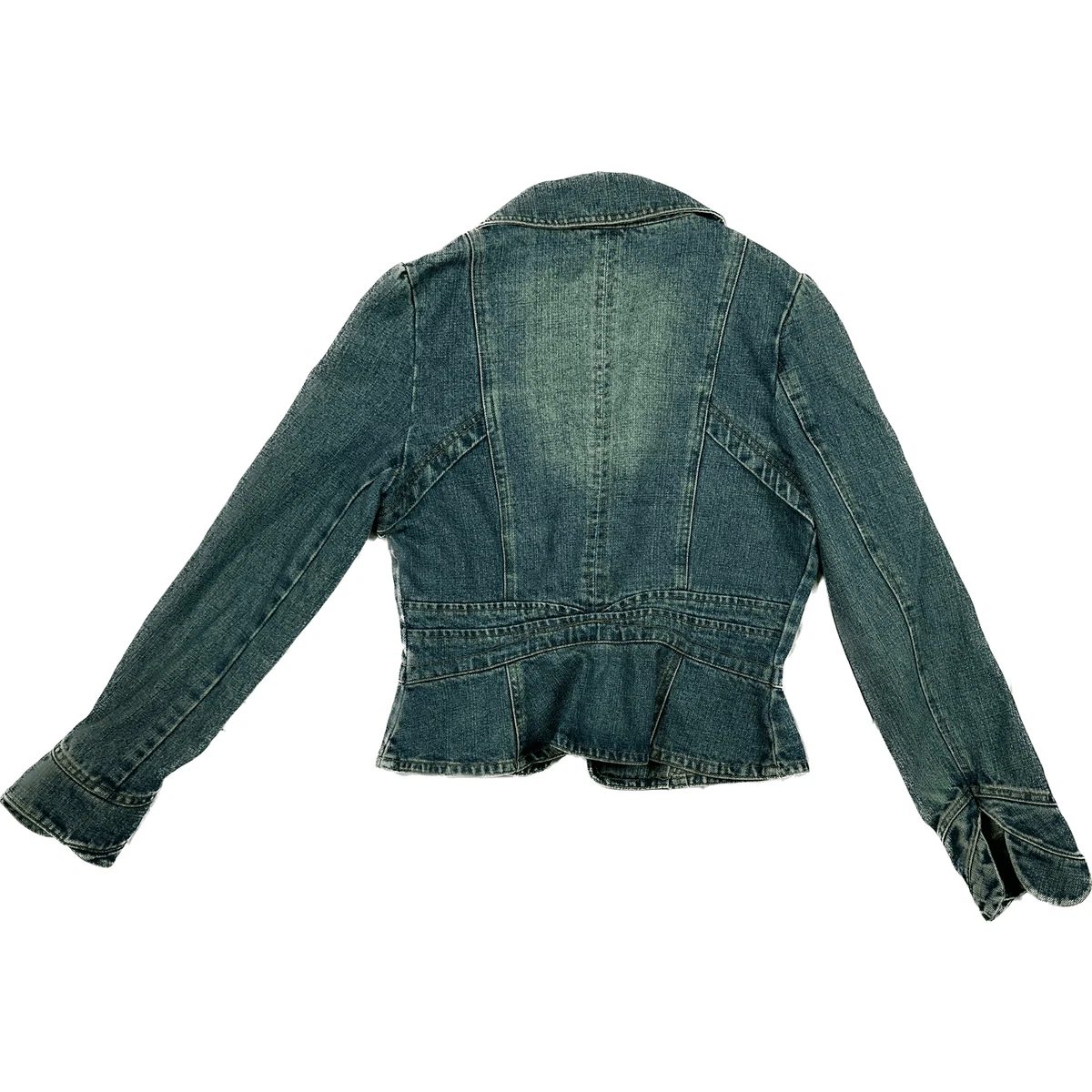 Y2K TT Ladies Blazer Style Denim Jacket Size S