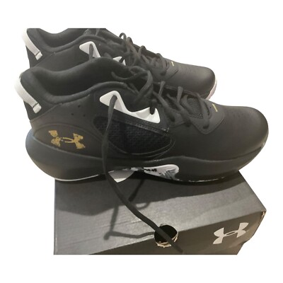 Under Armour Lockdown 6 black white Men\'s Size 11.5 Under Armour Youth Pre-School Lockdown 6 Basketball Shoes main image 4