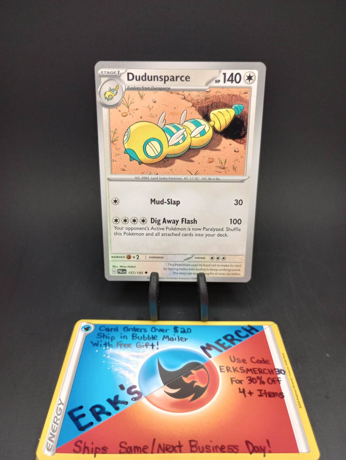 Dudunsparce 157/193 Paldea Evolved NM Regular Uncommon Pokemon Card