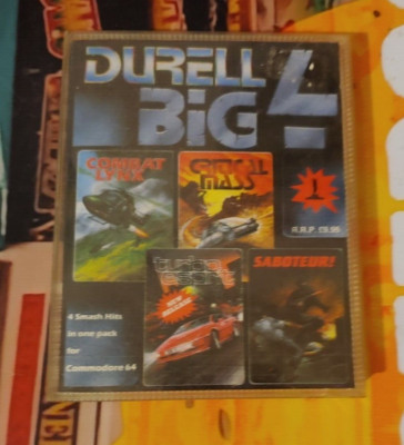 Durell Big 4 Commodore C 64 (2 Tapes, Box, Manual) working CIB classic 8-bit