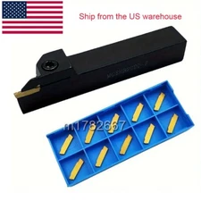 MGEHR1616-2 Grooving Parting Holder Cut-Off Tool Holder+10pc MGMN200-G Insert