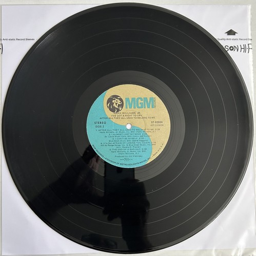 Hank Williams Jr. - I've Got A Right To Cry - 1971 Vinyl LP Club Edition Cleaned - Picture 3 of 4