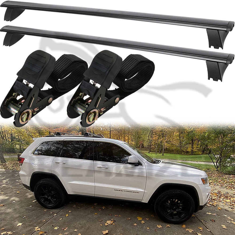 4x Roof Rack Crossbar Luggage Carrier Roof Straps For Jeep Grand Cherokee LTD