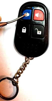Xpress Car Starter keyless remote key fob control 4 button clicker BLUE LED OEM