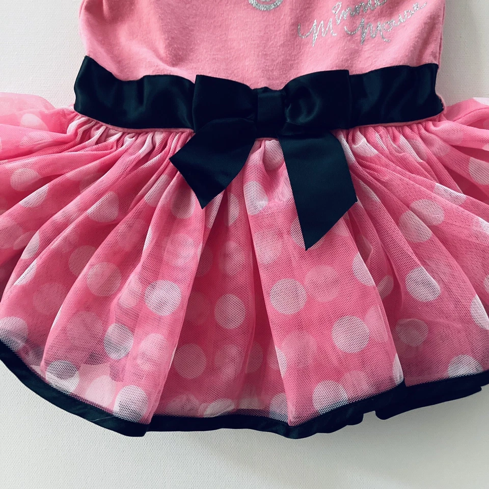 Disney Bebé Niña 3-6 Meses Minnie Mouse Disfraz Body Tutú Vestido Rosa Foto 3 de 4