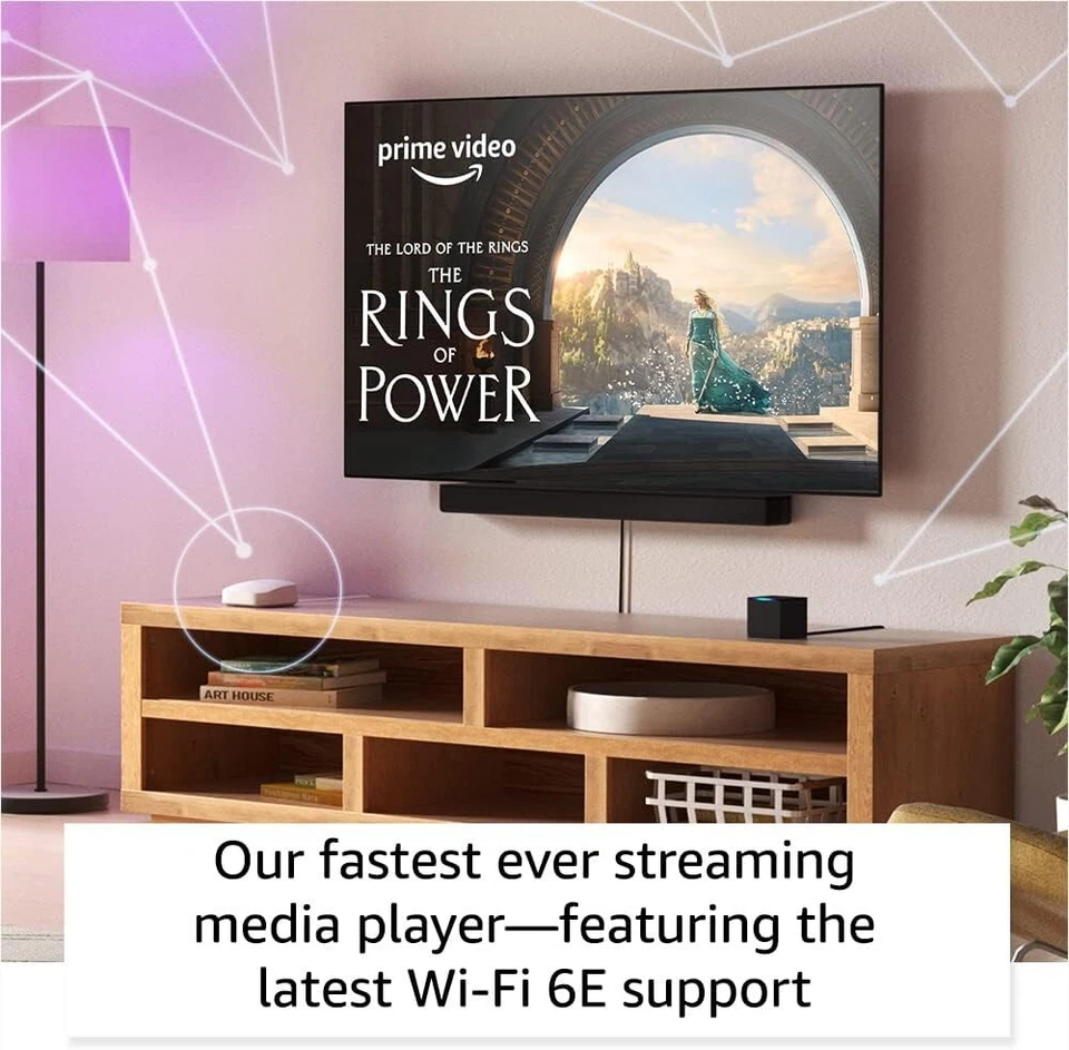 Amazon Fire TV Cube With Alexa Voice Remote TV Control 4K UltraHD Streaming Box - Image 4 of 4