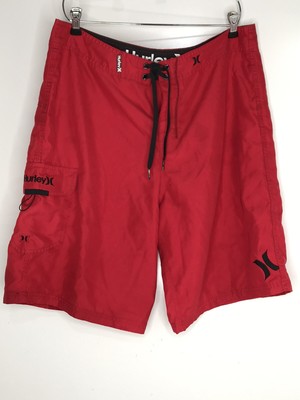 mens swim shorts red