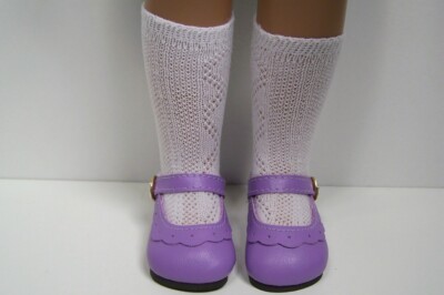Lavender Classic Doll Shoes For 16''- 17'' Sasha & 18'' Magic Attic (Debs)