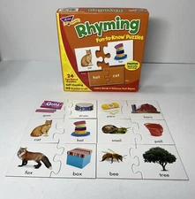 TREND Rhyming Fun-to-Know Puzzles COMPLETE Learning Childrens PreSchool