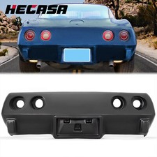 Hecasa Rear Bumper Cover For 1975 Corvette C3 Black Fiberglass