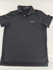 RLX Ralph Lauren Polo Shirt Men s L Black Performance Golf Wicking Solid
