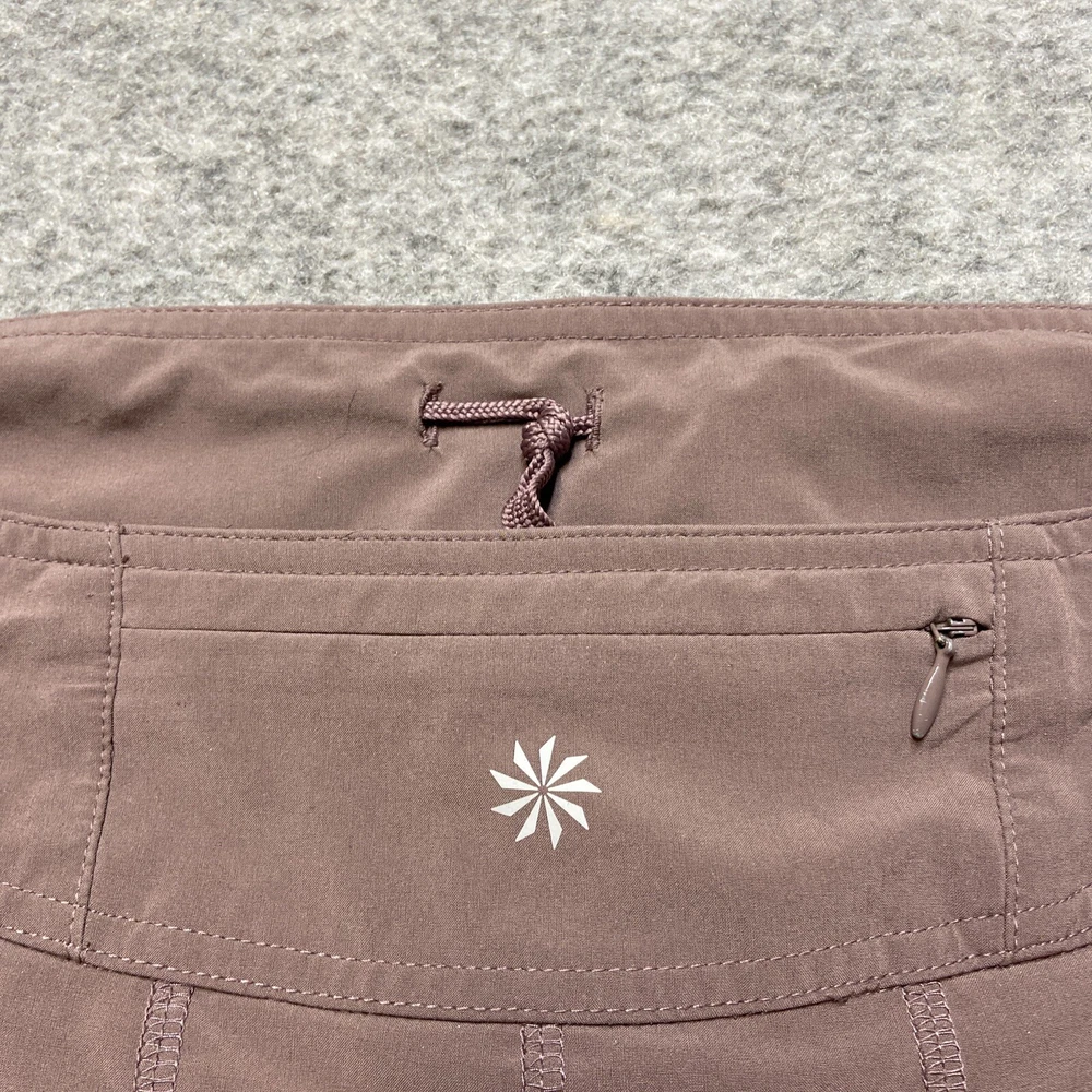 Athleta Womens Size 10 Purple Tennis Skirt with Drawstring and Side Zip