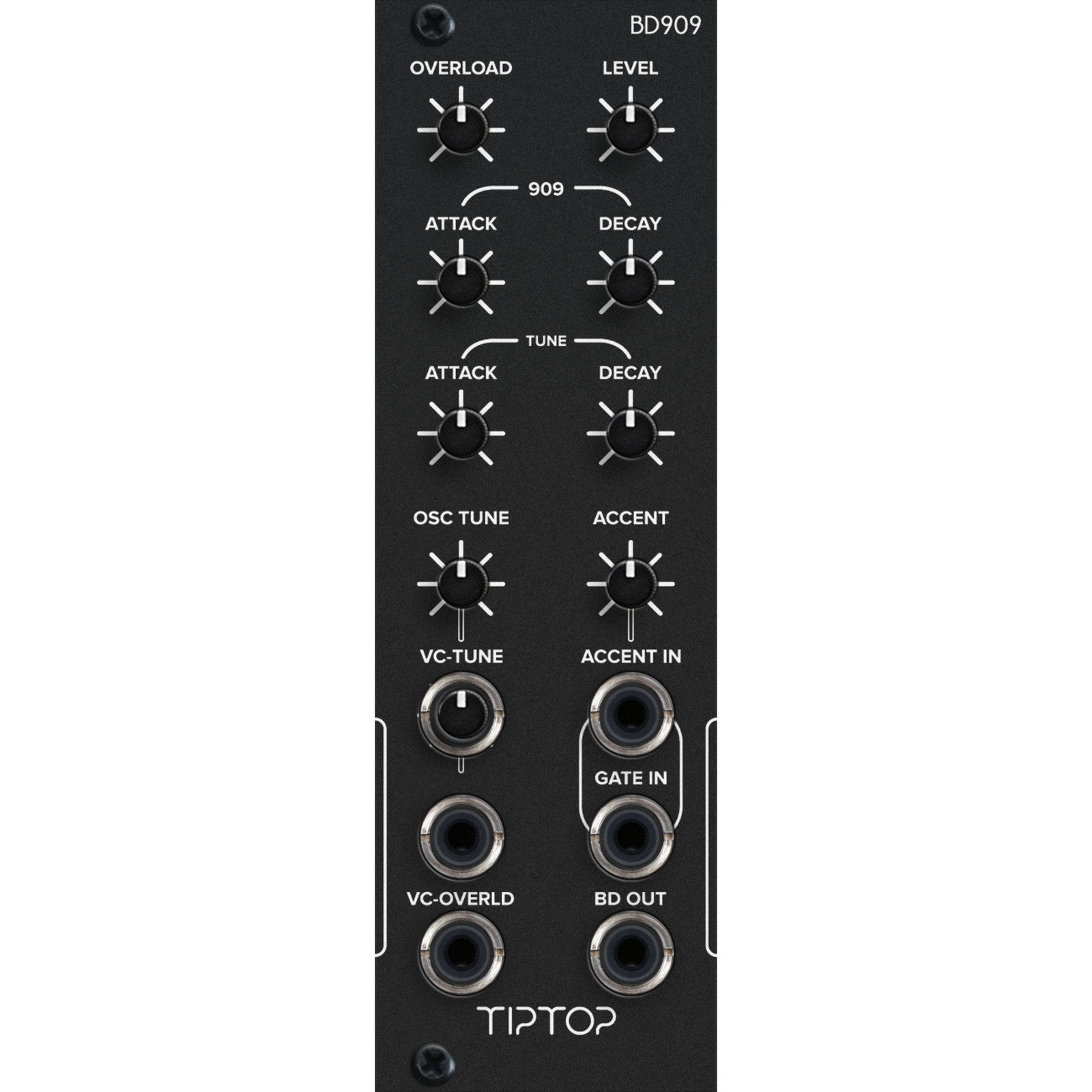 Модульный синтезатор Tiptop Audio BD909 Black - Drum 30290₽