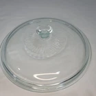 Vintage 624C Pyrex Glass LID ONLY Fits 2 Qt Round Casserole Baking Dish Fluted