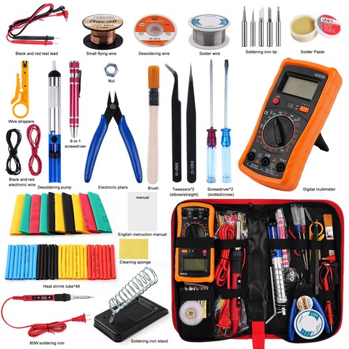 Temperature Electric Soldering Iron Kit Soldering Iron kit With Multimeter Pump - Afbeelding 8 van 17