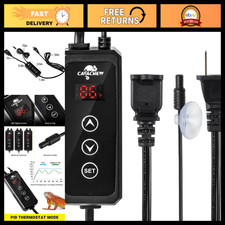 Dimming Thermostat for Reptiles - PID Temperature Controller, LED Screen, 300W