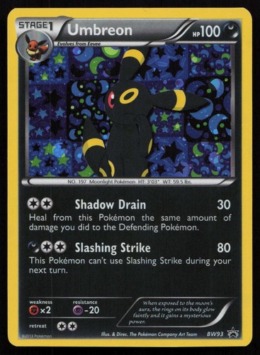 Pokemon Black and White Promos Umbreon BW93 Holofoil