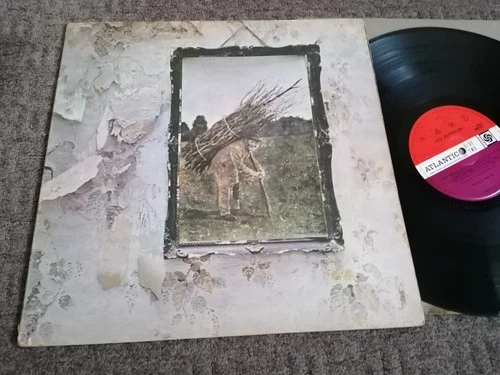 Led Zeppelin-Untitled-UK  early press,A3/B3-Red Plum-Variant 5-VG+/EX+