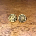 Pair Civil War Era New York Cuff Buttons -  John F Boylan NY S.N.Y. And blank