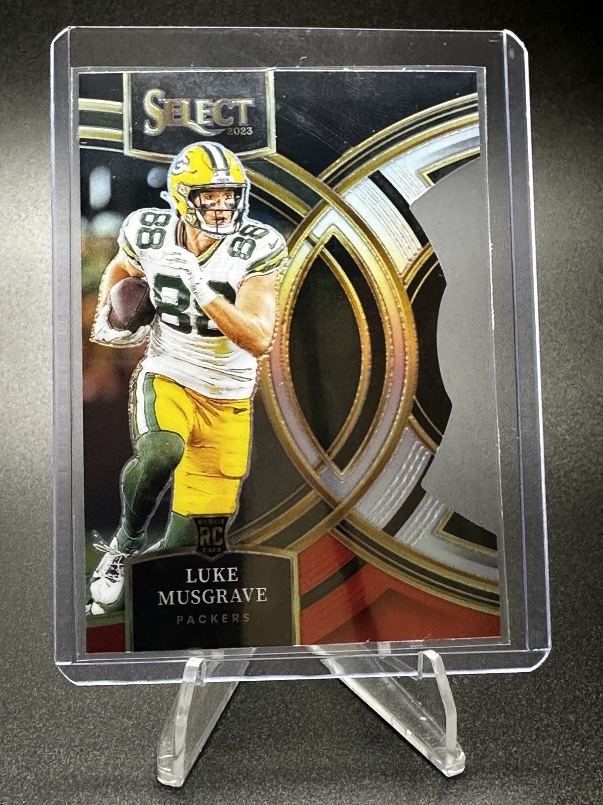 2023 Panini Select - Premier Level Luke Musgrave #166 Red & Black Prizm Die-Cut